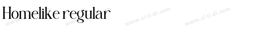 Homelike regular字体转换 Homelike regular字体转换